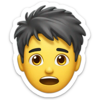 Student with panic sticker