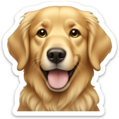 golden retriever  sticker