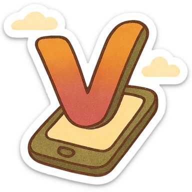 Vivatech inspired icon, modern, tech, vibrant colors, minimal, flat design sticker