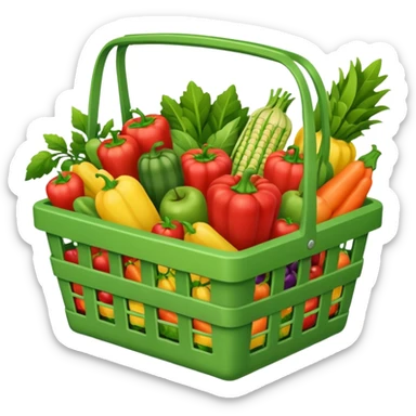 grocery basket sticker