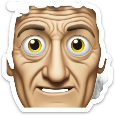 Marty Feldman goggle eyes sticker