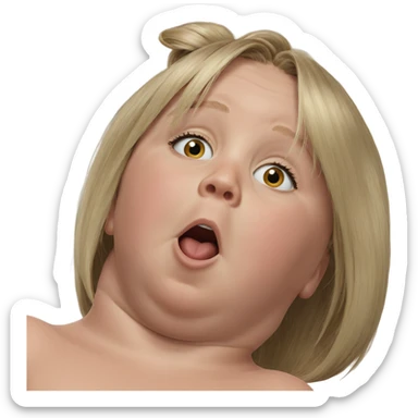 blonde meme parody portrait sticker