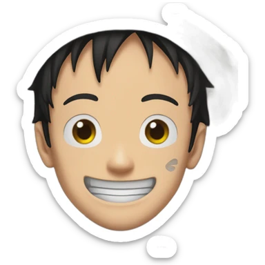 Luffy one piece live action sticker