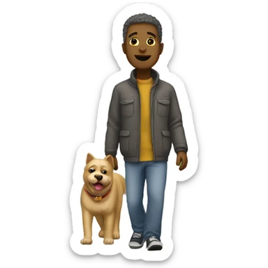 a pleasant stroll in a city sticker