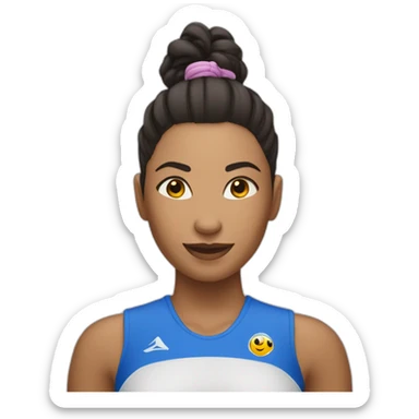 Elodie faisant de la Gymastique rythmique sportif sticker