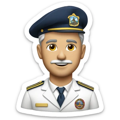 yacht club captain sticker