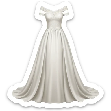 make a wedding  Dress sticker
