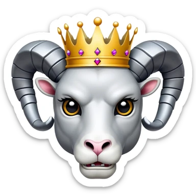 A terminator style Ram head in the  w/ a crown sticker