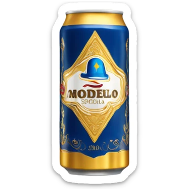 Modelo especial beer tall can sticker