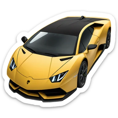 lambroghini, profile view sticker