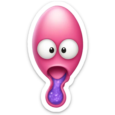 reproductive cell with a head and a tail sticker