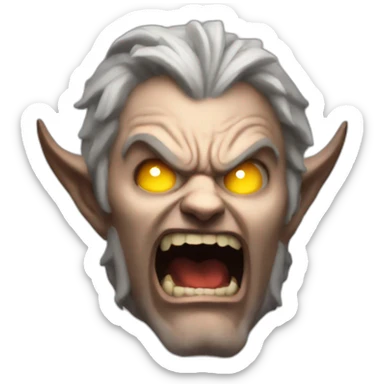 demon rage sticker