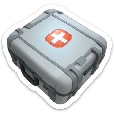 futuristic technological Field first aid kit sticker