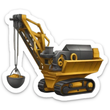 gold mining equipment sticker
