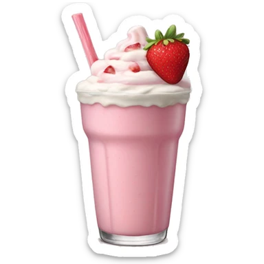 americana strawberry milkshake sticker