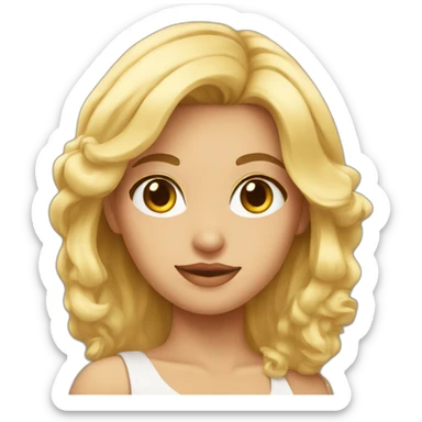 RUBIA HERMOSA sticker