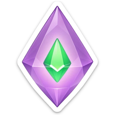light purple plumbob from the sims 4 game sticker
