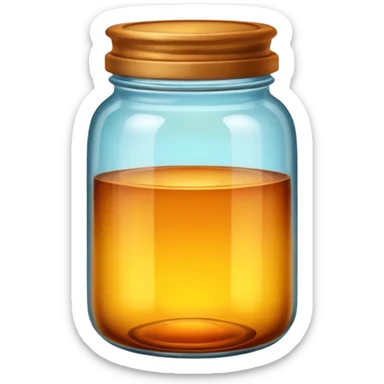Amber jar  sticker