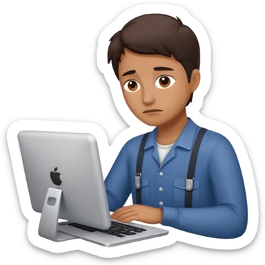 A person working with no pay sticker