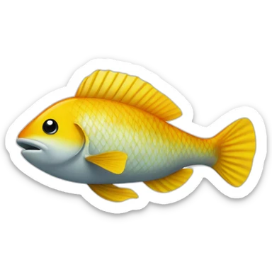 fish snorkeling sticker
