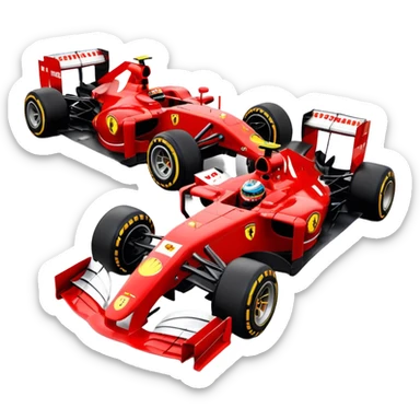 Ferrari formula one car  sticker