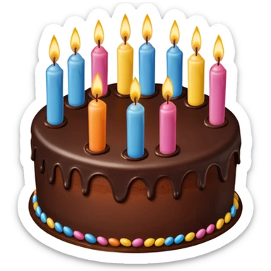 birthday cake celebrating thirty years  sticker