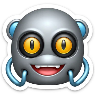 Genera un'emoji che rappresenti insieme una sega e l'indifferenza (intesa come indecisione) sticker