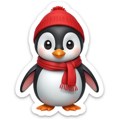 cute penguin character, winter vibe, small scarf, 3D cartoon, mobile game icon style, clean background, no text, no watermark


 sticker