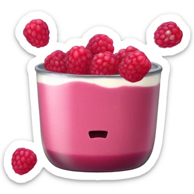 Raspberry chia pudding  sticker