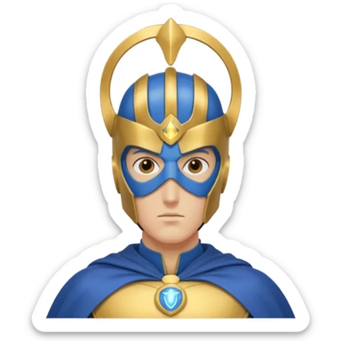 doctor fate with cape and helmet sticker
