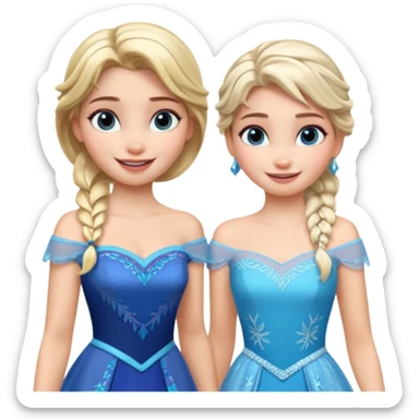 anna et elsa sticker