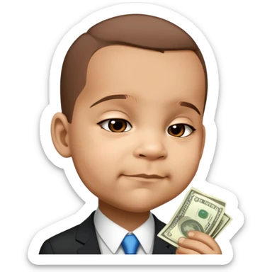 ￼ business man ￼With a lot of money sticker