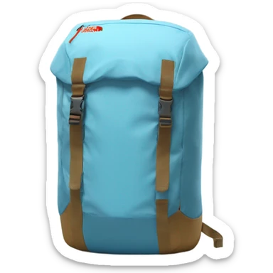 light blue vault north face backpack sticker