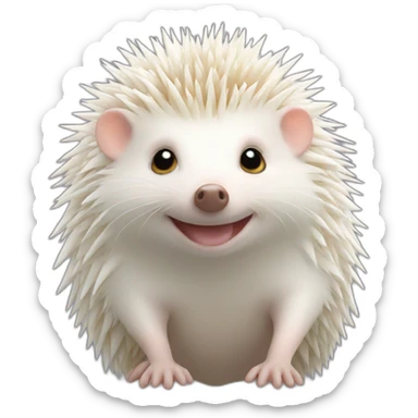 Hedgehog albino sticker