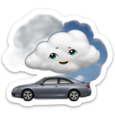 Emoji qui vient rien car il a le nuage dans les yeux sticker