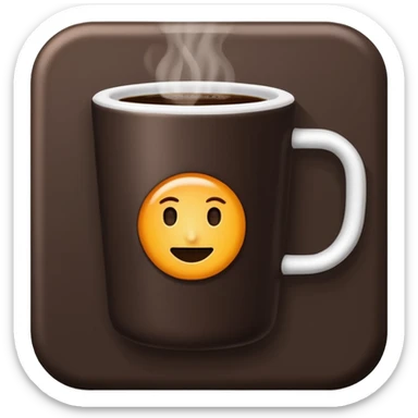 room temperature coffee minimal style sticker