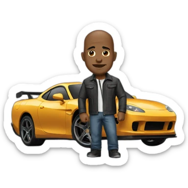 Fast and furious sticker