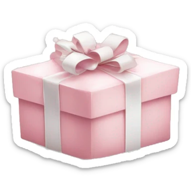 Light pink Christmas gifts under a white Christmas tree  sticker