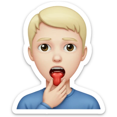 choking neck sticker