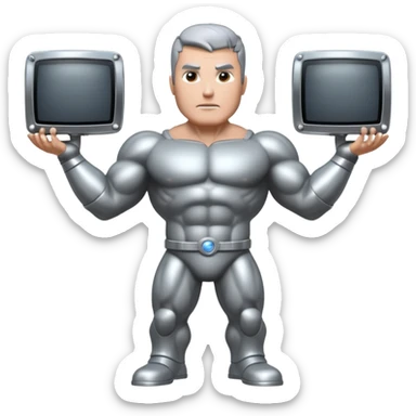 Titan tv man from skibidi toilet sticker