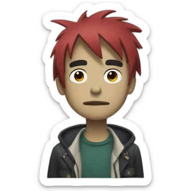 2d from gorillaz sticker