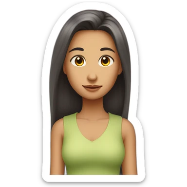 The point of view of someone who is way taller than the girl they're looking down on sticker