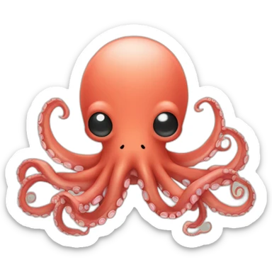 octopus-cute-small-light-red-color-4-limbs sticker