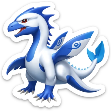 Reshiram-Amaura-Helioptile-Latios-Kyogre-fusion sticker
