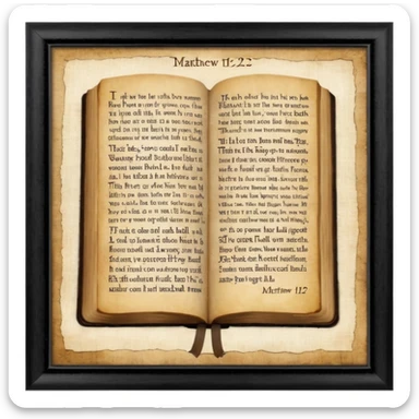 Matthew 12:32 KJV — Whosoever speaketh a word against the Son of man, it shall be forgiven him: but whosoever speaketh against the Holy Ghost, it shall not be forgiven him, neither in this world, neither in the world to come. sticker