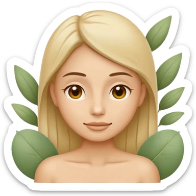 Minimal wellness emoji representing tighter skin and firmness,
subtle lifting effect, smooth contours, calm and natural,
no beauty or cosmetic symbols, soft sage green color palette sticker