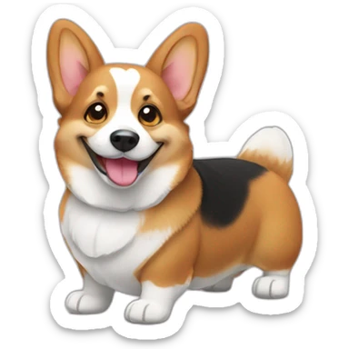 smiling-corgi sticker