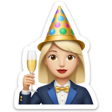 The holiday season party sticker