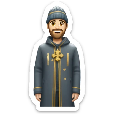 saint petersburg in snow sticker