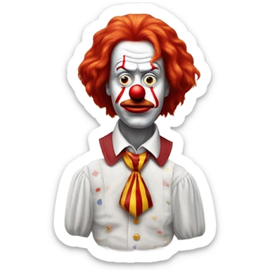 ronald mcdonald sad sticker